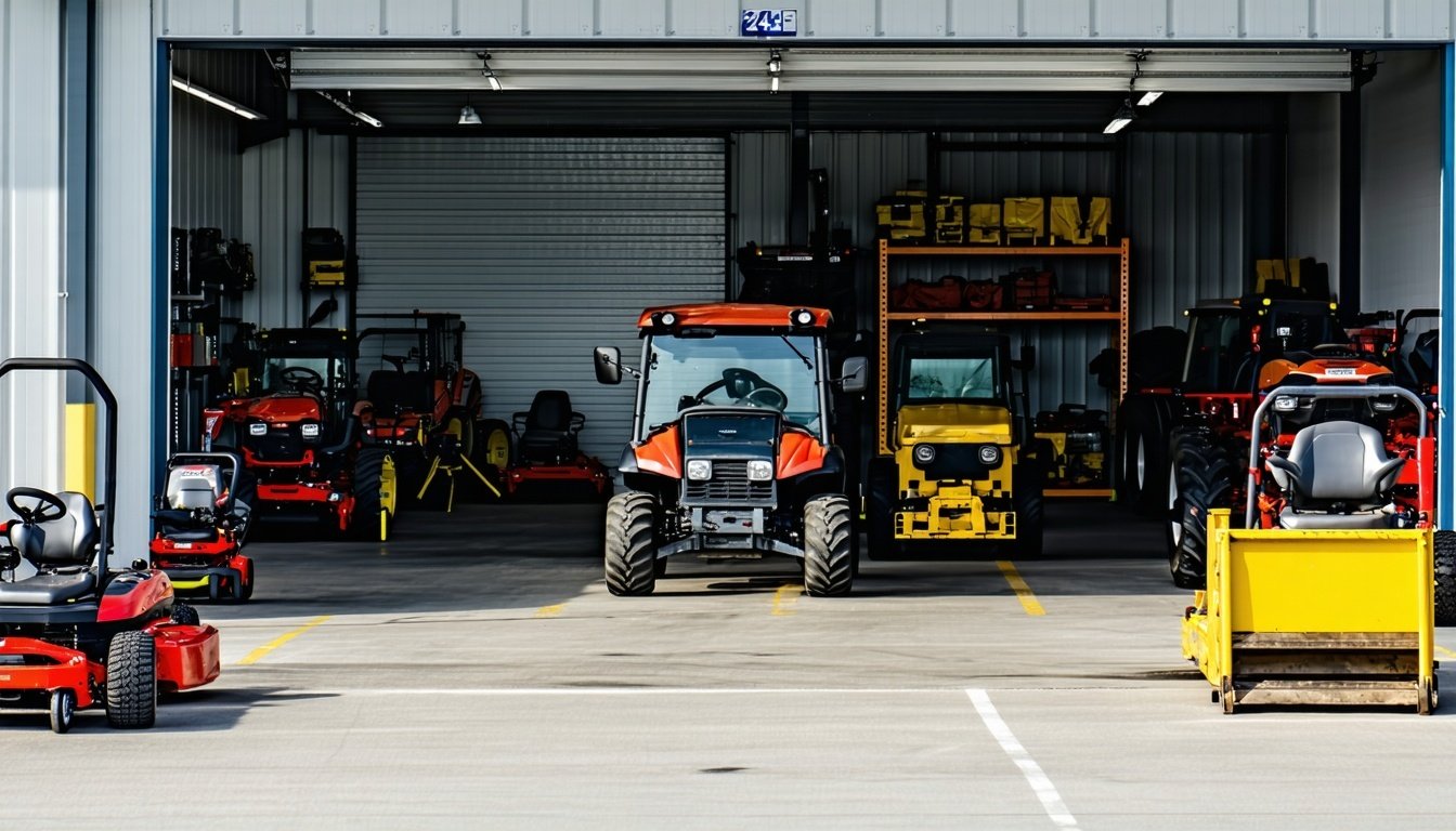 Service Bay of an Outdoor Power Equipment Dealership